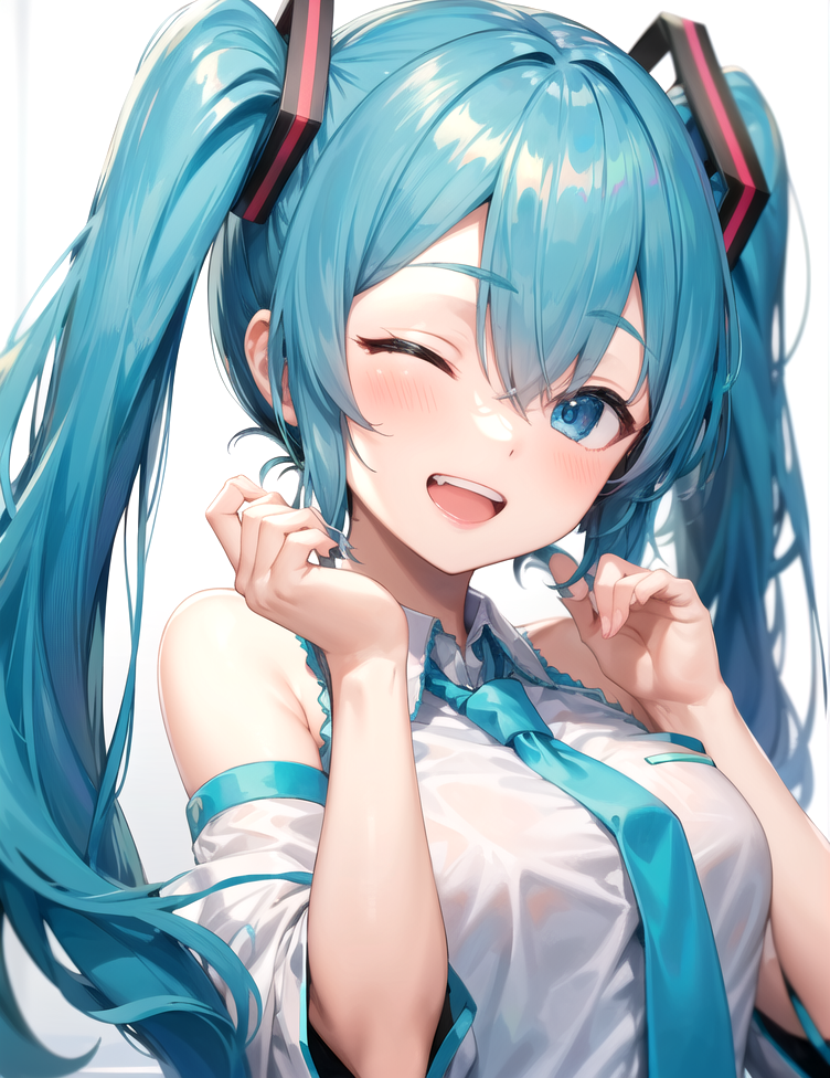 00019-1829045217-masterpiece, best quality, hatsune miku, 1girl, white shirt, blue necktie, bare shoulders, very detailed background, hands on ow.png